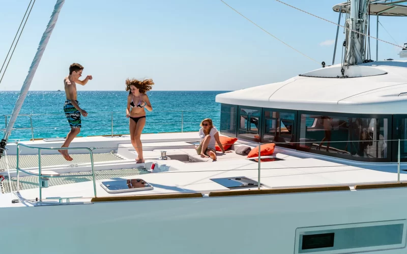 Time with friends on a luxury yacht